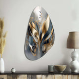 Abstract Shapes And Lines IV - Asymmetric Metal Wall Art