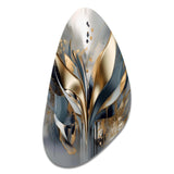 Abstract Shapes And Lines IV - Asymmetric Metal Wall Art Test