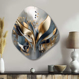 Abstract Shapes And Lines IV - Asymmetric Metal Wall Art Test
