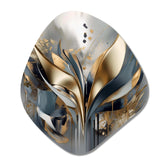 Abstract Shapes And Lines IV - Asymmetric Metal Wall Art Test