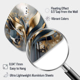 Abstract Shapes And Lines IV - Asymmetric Metal Wall Art Test