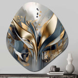 Abstract Shapes And Lines IV - Asymmetric Metal Wall Art Test