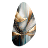 Abstract Shapes And Lines V - Asymmetric Metal Wall Art