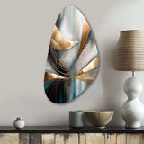 Abstract Shapes And Lines V - Asymmetric Metal Wall Art