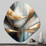 Abstract Shapes And Lines V - Asymmetric Metal Wall Art