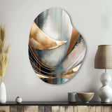 Abstract Shapes And Lines V - Asymmetric Metal Wall Art