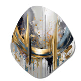 Shapes And Lines Abstract Marble III - Asymmetric Metal Wall Art