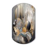 Soft Colors Marble Abstract I - Asymmetric Metal Wall Art