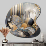 Soft Colors Marble Abstract I - Asymmetric Metal Wall Art