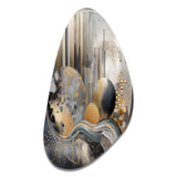 Soft Colors Marble Abstract I - Asymmetric Metal Wall Art