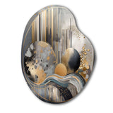 Soft Colors Marble Abstract I - Asymmetric Metal Wall Art