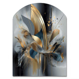 Soft Colors Marble Abstract II - Asymmetric Metal Wall Art