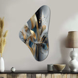 Soft Colors Marble Abstract II - Asymmetric Metal Wall Art