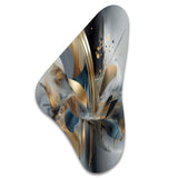 Soft Colors Marble Abstract II - Asymmetric Metal Wall Art