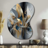 Soft Colors Marble Abstract II - Asymmetric Metal Wall Art