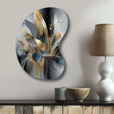 Soft Colors Marble Abstract II - Asymmetric Metal Wall Art