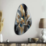 Soft Colors Marble Abstract II - Asymmetric Metal Wall Art