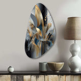 Soft Colors Marble Abstract II - Asymmetric Metal Wall Art