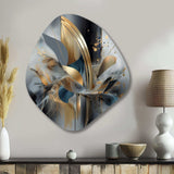 Soft Colors Marble Abstract II - Asymmetric Metal Wall Art