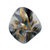 Soft Colors Marble Abstract II - Asymmetric Metal Wall Art