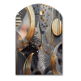 Soft Colors Marble Abstract III - Asymmetric Metal Wall Art