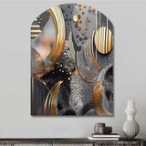 Soft Colors Marble Abstract III - Asymmetric Metal Wall Art