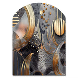 Soft Colors Marble Abstract III - Asymmetric Metal Wall Art