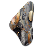 Soft Colors Marble Abstract III - Asymmetric Metal Wall Art