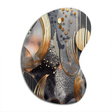 Soft Colors Marble Abstract III - Asymmetric Metal Wall Art