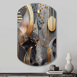 Soft Colors Marble Abstract III - Asymmetric Metal Wall Art