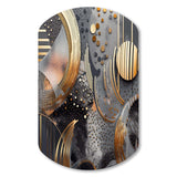 Soft Colors Marble Abstract III - Asymmetric Metal Wall Art