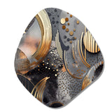 Soft Colors Marble Abstract III - Asymmetric Metal Wall Art