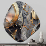 Soft Colors Marble Abstract III - Asymmetric Metal Wall Art