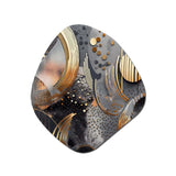 Soft Colors Marble Abstract III - Asymmetric Metal Wall Art