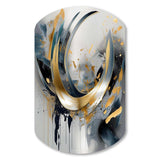 Soft Colors Marble Abstract IV - Asymmetric Metal Wall Art