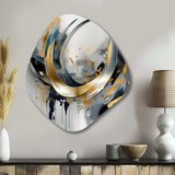 Soft Colors Marble Abstract IV - Asymmetric Metal Wall Art