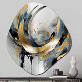 Soft Colors Marble Abstract IV - Asymmetric Metal Wall Art