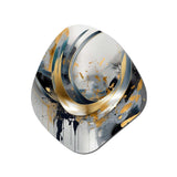 Soft Colors Marble Abstract IV - Asymmetric Metal Wall Art