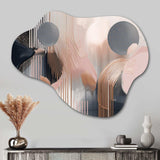 Whispers Of Marble II - Asymmetric Metal Wall Art