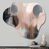 Whispers Of Marble II - Asymmetric Metal Wall Art