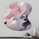 Solid Marble Paint Artwork II - Asymmetric Metal Wall Art