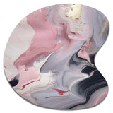 Solid Marble Paint Artwork II - Asymmetric Metal Wall Art