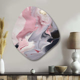 Solid Marble Paint Artwork II - Asymmetric Metal Wall Art