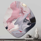 Solid Marble Paint Artwork II - Asymmetric Metal Wall Art