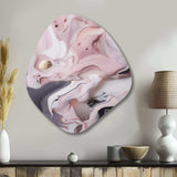 Solid Marble Paint Artwork III - Asymmetric Metal Wall Art