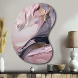 Solid Marble Paint Artwork V - Asymmetric Metal Wall Art