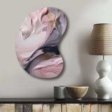 Solid Marble Paint Artwork V - Asymmetric Metal Wall Art