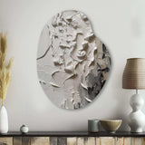 White And Black Tranquility Unleashed IV - Asymmetric Metal Wall Art