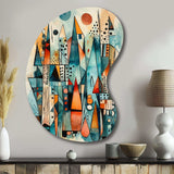 Joyful Geometric I - Asymmetric Metal Wall Art