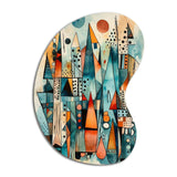 Joyful Geometric I - Asymmetric Metal Wall Art